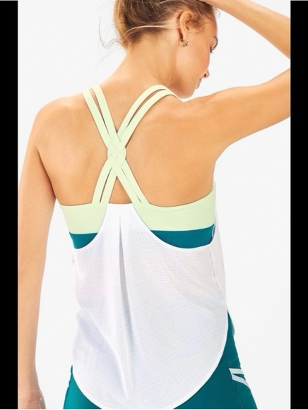 Fabletics Cashel Performance Swing Tank Top With Built In Bra Size Medium